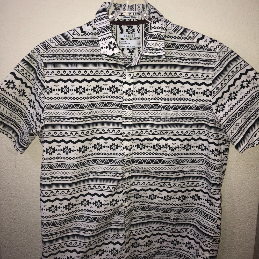 Cactus button up shirt